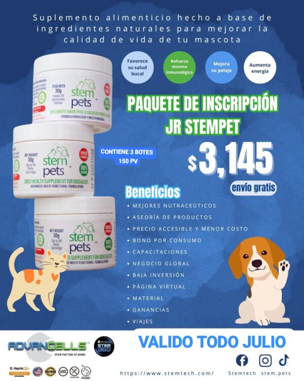 PAQUETE STEMPETS JR